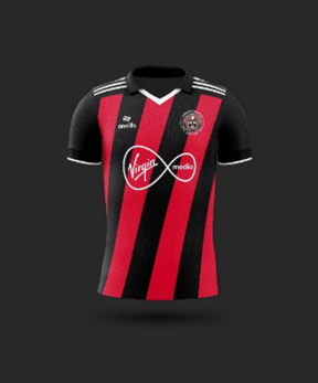 graphic of a bohs soccer jersey
