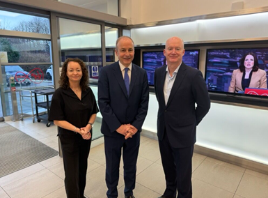 An Taoiseach Micheál Martin visits the Virgin Media Television Studios