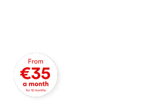 Sweet deal from €35 a month for 12 months
