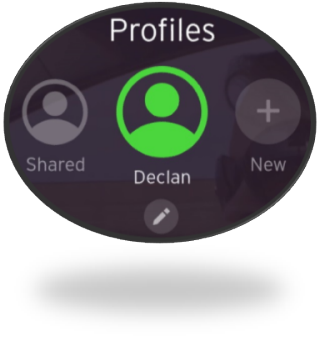 Profiles on the Virgin TV 360 box